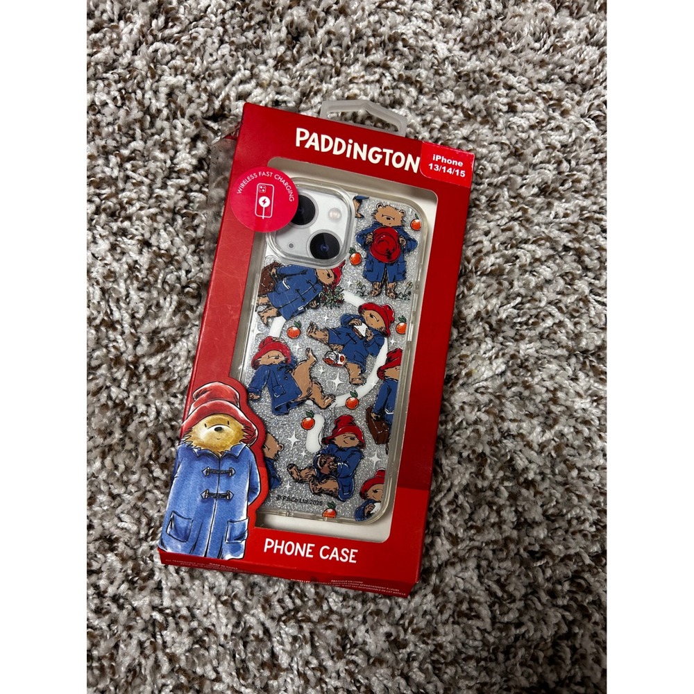 Paddington Bear Skinnydip London iPhone 13 14 15 Case Glitter Clear Protective